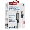 „Promate CLink-RJ45“ laidas USB-C į Ethernet 10/100/1000Mbps / 5m