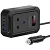 „Promate Inverto-200W“ automobilio keitiklis DC-AC 11–17 V 200 W / USB-C PD65 W