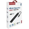 PROMATE LiteHub-4 USB-C šakotuvas, 3x USB 2.0 / 1x USB 3.0