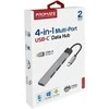 „Promate LiteHub-4“ USB-C šakotuvas, 3xUSB2.0 + USB3.0