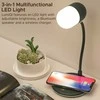 PROMATE LumiQi LED stalinė lempa su belaidžiu įkrovimu ir „Bluetooth“ garsokalbis