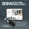 „Promate PowerDrive-33PDI“ automobilinis įkroviklis 33 W / „Lightning“ + USB-C