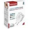 „Promate PowerPort-45 GaNFast™“ sieninis įkroviklis 45 W / QC3.0 / PD45 W
