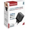 „Promate PowerPort-45 GaNFast™“ sieninis įkroviklis 45 W / QC3.0 / PD45 W