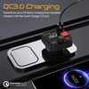PROMATE PowerTune-30W Bluetooth FM siųstuvas QC3.0 / PD30W / USB / Laisvų rankų įranga