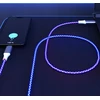 Qualo QCS-AC-00 šviečiantis kabelis USB-A – USB-C / 15W / 1m / LED