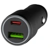 Qualo QLS-AC-38 Aluminum Car charger 38W / USB-C / USB-A