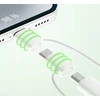Qualo QRC-CA+M+L-00 Cable 3in1 USB-C - USB-A / microUSB + USB adapter / 1.5m / 60W / baltas