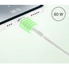 Qualo QRC-CC+A-00 Cable 2in1 USB-C – USB-C / USB-A adapter / 1.5m / baltas