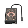 HUB USB Baseus QUALO Transparent Hub USB-C HDMI su funkcija kabelis QTPB5-HUB-18 juoda