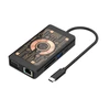 HUB USB Baseus QUALO Transparent Hub USB-C HDMI su funkcija kabelis QTPB5-HUB-18 juoda