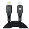 USB kabelis Quick USB-C - Lightning 1,5 m juodas (4752168141229)