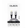 USB Quick USB-C - Lightning kabelis 1,5 m pilkas (4752168141236)