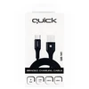 USB kabelis Quick USB-A - USB-C 1,5 m raudonas (4752168141281)