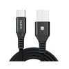 USB kabelis Quick USB-A - USB-C 1,5 m raudonas (4752168141281)