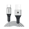 USB kabelis Quick USB-A - USB-C 1,5 m pilkas (4752168141298)