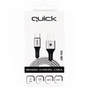 USB kabelis Quick USB-A - USB-C 1,5 m pilkas (4752168141298)