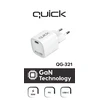 Quick Greitas QG-321 GaN USB-C įkroviklis 30 W