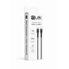 „Quik Accessories QK-1011“ minkštas silikoninis 60 W įkrovimo ir duomenų kabelis, USB-C į USB-C, 1 m