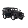 Land Rover Defender juoda RASTAR modelis 1:14 Zdalnie sterowanie auto + Pilot 2,4 GHz + Ręcznie otwierane drzwi