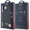Red Bull Raudona Bull Raudona Bull Carbon Shiny Logo MagSafe dėklas skirtas Apple iPhone 16e juodos spalvos