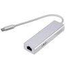 „RoGerAD15642“ USB-C šakotuvas - skirstytuvas 3 x USB 3.0 / RJ45
