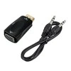 RoGer Adapteris to Transfer HDMI to VGA (+Audio) Juodas