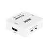 Baltas AV2HDMI mini keitiklis su HDMI išvesties jungtimi
