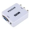 „RoGer“ adapteris RCA į VGA signalo perdavimui (+garsas) Baltas
