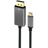 „RoGer“ USB-C–DisplayPort kabelis, 4K@60Hz / 1,8 m