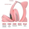 RoGer Cat M2 Bluetooth Ausinės su Cat Ears LED