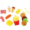 Roger Vaikiška virtuvė lagamine greito maisto mėsainių rinkinys ledai bulvytės 55cm