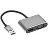 „RoGer Drong“ ekrano adapteris, USB į VGA/HDMI + garsas / iOS/Android/Windows/macOS