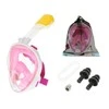 RoGer Full Dry snorkling Mask S/M Rožinė