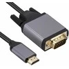 RoGer HD2VGCAB HDMI į VGA kabelis 1,8m / 1080p60Hz / Pilkas