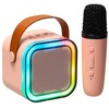 RoGer K12 Bluetooth Karaoke Kit RGB / 6W / pink