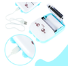 Ikonka KIK Mini terminis etikečių spausdintuvas + USB laidas, mėlynas