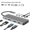 „RoGer MST“ 12in1 „Lite“ doko stotelė, USB-C į 2x HDMI / 4x USB3.0 / SD/TF / VGA / LAN
