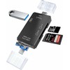 Atminties kortelė „RoGer OTG USB-C/USB/microUSB“ kortelių skaitytuvas TF / SD + USB 2.0