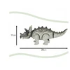 KIK Nuotoliniu būdu valdomas dinozauras RC Triceratops vaikšto šviečia riaumoja