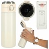 Kruzzel Termo puodelis - termosas 420ML su LED temperatūros indikatoriumi, rusvai gelsvas