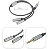 RoGer SP35Y Garso adapteris / Skirstytuvas 2x 3,5 mm stereo + mikrofonas / 4 kontaktų