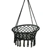 Boho stiliaus pakabinamas krėslas 80 cm | 150 kg | spalva: juoda
