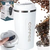 Roger LED kelioninis puodelis su kandikliu 500ml, baltas