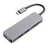 RoGer USB-C Hub 5in1 USB 3.0 x2 / HDMI / SD kortelių skaitytuvas / TF kortelių skaitytuvas