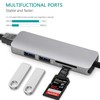 RoGer USB-C Hub 5in1 USB 3.0 x2 / HDMI / SD kortelių skaitytuvas / TF kortelių skaitytuvas