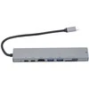 „RoGer“ USB-C šakotuvas 8in1 su USB-C PD / USB 3.0 x2 / RJ45 / HDMI / SD / TF kortelių skaitytuvu