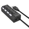 USB šakotuvas Roger RoGer USB šakotuvas - skirstytuvas 4 x USB 2.0 su atskiru įjungimu / išjungimu Mygtukai