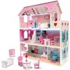 RoGer Wooden Doll House with LED 70cm