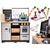 Ikonka Vaikiška medinė MDF virtuvėlė su priedais LOFT XXL 96cm